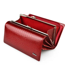 Load image into Gallery viewer, HH Genuine Leather Women's Wallet Alligator Long Hasp Zipper Wallet Ladies Clutch Money Bag New Female Luxury Coin Purses
