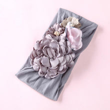 Load image into Gallery viewer, Handmade Flower Baby Headbands For Newborn Girls Nylon Elastic Hair Bands Headwear For Baby Girls