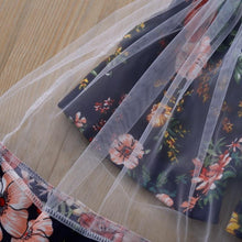 Load image into Gallery viewer, Modern colorful Floral Design Girl Princess Strapless Girls Dresses Summer Dress For Birthday And All Occasion