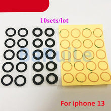 Load image into Gallery viewer, 10set Back Camera Glass Lens Rear Camera Glass Glue For iPhone 11 12 13 Pro Max 13 Mini 14 14P Replace Repair Spare Part Camera Lens Protector For iPhone