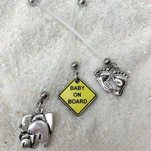 Load image into Gallery viewer, Baby on Board Pregnant Belly Ring