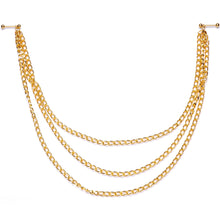 Load image into Gallery viewer, 5/8 Handcrafted Electro Plated Triple Threat Dangle Nipple Chain