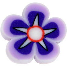 Load image into Gallery viewer, Handmade 1/4 5/16 Bioplast Purple Flower Push In Cartilage Earring