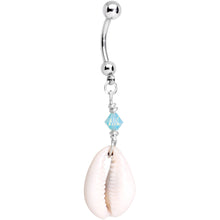 Load image into Gallery viewer, Puka Shell Reversible Belly Ring Created with Crystals