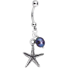 Load image into Gallery viewer, Handcrafted Seaside Starfish Dangle Belly Ring