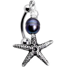 Load image into Gallery viewer, Handcrafted Seaside Starfish Dangle Belly Ring
