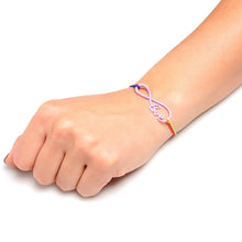 Load image into Gallery viewer, Handcrafted Multi Color Infinity Arrow Love Stretchy Bracelet 4 Pack Set