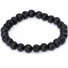 Load image into Gallery viewer, Handmade Lava Stone Amazonite Pisces Zodiac Bracelet Set of 2