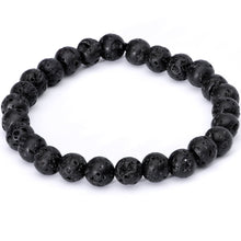 Load image into Gallery viewer, Handmade Lava Stone Lapis Lazuli Virgo Zodiac Bracelet Set of 2