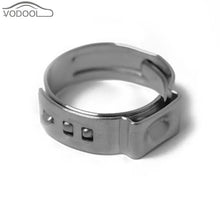 Load image into Gallery viewer, 10Pcs Single Ear Stainless Steel Hydraulic Hose Clamps Fuel Air Water Pipe Hose O Clips Train Boat Ship Auto Car Accessories