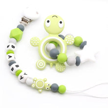Load image into Gallery viewer, Modern Handmade Pacifier Clips Holder Chain Teething Silicone Pacifier Chains Holder For Baby For Pacifier