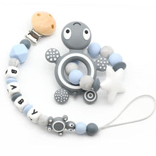 Load image into Gallery viewer, Modern Handmade Pacifier Clips Holder Chain Teething Silicone Pacifier Chains Holder For Baby For Pacifier