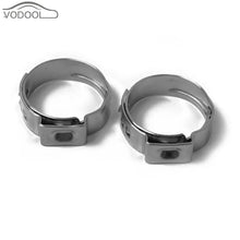 Load image into Gallery viewer, 10Pcs Single Ear Stainless Steel Hydraulic Hose Clamps Fuel Air Water Pipe Hose O Clips Train Boat Ship Auto Car Accessories