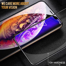 Load image into Gallery viewer, 30D Full Cover Protective Glass On For iPhone 11 12 13 14Pro MAX Screen Protector For iPhone11 12 X XR XS MAX 7 8 Tempered Glass 9H Full Coverage Screen Tempered Glass Protector Guard for iPhone