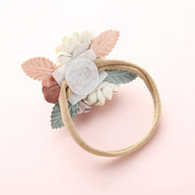 Load image into Gallery viewer, Modern Fashion Floral Headband Newborn Baby Elastic Hairbands Pearl Fresh Style Bow Knot For Girls