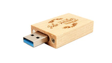 Load image into Gallery viewer, JASTER Wooden Block USB 3.0 Flash Drive Red Wood Pendrive 4GB 8GB 16GB 32GB 64GB 128GB Memory Stick U Disk Gift