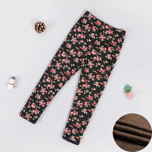 Load image into Gallery viewer, Baby Girls Leggings Thick Warm Dot Pants Kid Girl Leopard Plus Pants Children Vintage Flowers Trousers For Girls Kids