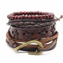 Load image into Gallery viewer, Handmade Modern Fashion New Luxury Wood Bead Charm Amazing Premium Leather Elegant Bracelet For Women
