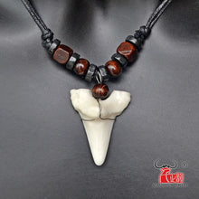Load image into Gallery viewer, 1PC Hawaii Surfer Jewelry Handmade Imitation Shark Teeth Pendant New Zealand Maori Tribal bone Choker WoMen's Men's Necklace