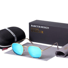 Load image into Gallery viewer, New Luxury and Elegant Reflective Universla Sunglasses for Men and Women Stainless Steel Frame Eyewear Mirror Hexagon Glasses With UV400 Protection