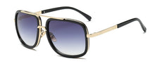 Load image into Gallery viewer, Classic Brand Luxury Square Gold Metal Frame Woman and Man Unisex Top Oversized Bog Frame Elegant Sunglasses For Summer Designer