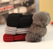 Load image into Gallery viewer, Modern Trend New Baby Beanies Hats Children Knitted Pompom Winter Autumn Cute Cap Warm Girl Hat With Two Balls