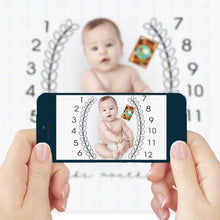 Load image into Gallery viewer, Cartoon Pattern Baby Photo Props Background Blankets Play Mats Backdrop Cloth Calendar Photo Accessories Blanket For Baby