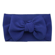 Load image into Gallery viewer, Fashion Trend Big Modern Baby Bow Accessories For Toddler Girls In Solid Bow Hairband Stretch Turban Knot Head Wrap Color for Kids