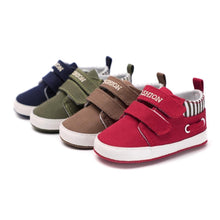 Load image into Gallery viewer, First Walkers Infant Babies Shoes Sole Soft Canvas Solid Footwear For Newborns Toddler Classic Style Sneakers
