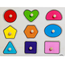 Load image into Gallery viewer, Kid Early Educational Table With Shapes of Vegetables and Animals Baby Hand Grasp Wooden Puzzle Toy Alphabet And Digit Learning Education Child Wood Toy