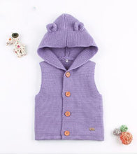 Load image into Gallery viewer, Modern Winter Warm Knit Cardigan Long Sleeve Hooded Sweaters for Newborn Infant Jacket And Coat Combination Clotes