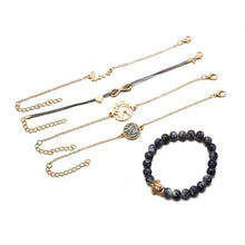 Load image into Gallery viewer, Charm Bowknot Heart LOVE Rope Map Crystal Marble Cuff Bracelets For Women Boho Party Luxury Jewelry Perfect Gift