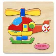 Load image into Gallery viewer, 3D Wooden Children Interesting Puzzle Toys With Animals and Cars Exellent Puzzles Intelligence Kids Early Educational Toys For Children