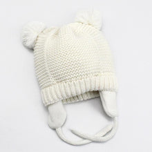 Load image into Gallery viewer, Modern Elegant Baby Knitted Pompom Cap Thick Warm Winter Ear Warm Kids Hat For Boys and Girls For Winter Cap