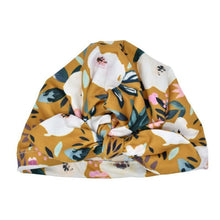 Load image into Gallery viewer, Cute Print baby Turban Caps For Infant Newborn Kids Stylish Cotton Flower Printed Cap for Toddlers In Elegant Modern Design