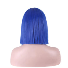 Load image into Gallery viewer, Synthetic Hair Short Wig With Bangs Cosplay Wigs For Women Straight Bob Wig Korean Pink Red Brown Blue Green White Purple Grey