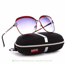 Load image into Gallery viewer, Luxury Polarized Ladies Woman Gradient Round Oversized Modern Sunglasses Brand oculos lunette de soleil femme