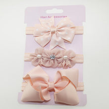 Load image into Gallery viewer, Handmade Vintage Retro Baby Elastic flower Headband Bowknot Hairband Toddler Infants For Baby