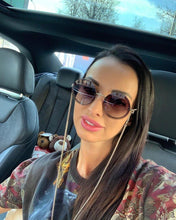 Load image into Gallery viewer, Famous Luxury Round Retro Rimless Elegant Woman and Lady Sunglasses Style With Zircons and Diamonds and UV400 Protection