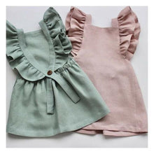 Load image into Gallery viewer, Modern Summer Casual Cute Infant Kids Baby Girl Summer Color Ruffle Princess Party Dress Clothes