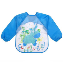 Load image into Gallery viewer, Waterproof Long Sleeve Girl Bibs Kids Burp Cloth Feeding Bib with Pocket Bib For Kids
