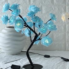 Load image into Gallery viewer, STEVVEX Rose Shaped Table Lamp Flower Rose Tree Decorative Light for Living Room Bedroom Kids Room/Decor Light