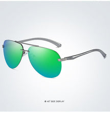 Load image into Gallery viewer, Luxury Aluminium Magnesium Men's Sports Driving Polarized Sunglasses With Stanless Steel Frame Ultra Light Men Glasses In Aviation Pilot Style With UV400 Protection