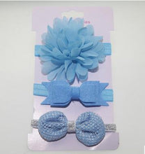 Load image into Gallery viewer, Handmade Vintage Retro Baby Elastic flower Headband Bowknot Hairband Toddler Infants For Baby