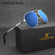 Load image into Gallery viewer, Aviation Luxury Aluminum Magnesium Gold Fashion Polarized Lens Sunglasses Men/Women Driving Mirror Sunglasses Military Style