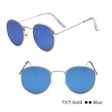 Load image into Gallery viewer, Leon Elegant Unisex Woman and Man Classic Round Sunglasses Designer Glasses Lady Round Luxury Retro Sunglasses With Vintage Mirror Oculos De Sol Gafas