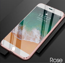 Load image into Gallery viewer, 10D Curved Edge Aluminum Alloy Tempered Glass for iPhone X XS MAX 11 12 Pro Max mini 6 6S 7 8 Plus Full Cover Screen Protector Titanium Alloy Metal Edge Full Coverage Front Tempered Glass Screen Protector for iPhone