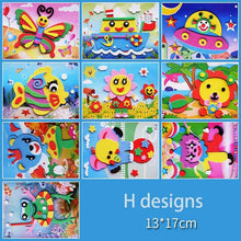Load image into Gallery viewer, 10 designs/lot Cartoon 3D EVA Foam Sticker Puzzle Series Kids Multi-patterns Styles Toys for Children Birthday Gift