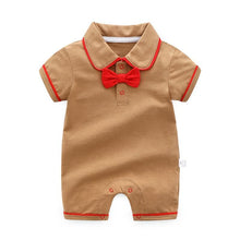 Load image into Gallery viewer, Style Summer Baby Boy girl Rompers 100% Cotton Gentleman Romper Toddler Kids Jumpsuits For Boys