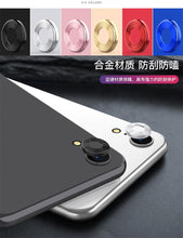 Load image into Gallery viewer, Camera Cover Anti-Scratch Tempered Glass Film For iPhone XR Camera Lens Protector Ring Plating Aluminum For iPhone XR Camera Case Cover Ring Protection